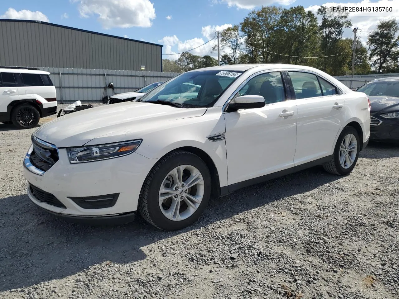 2017 Ford Taurus Sel VIN: 1FAHP2E84HG135760 Lot: 75496784