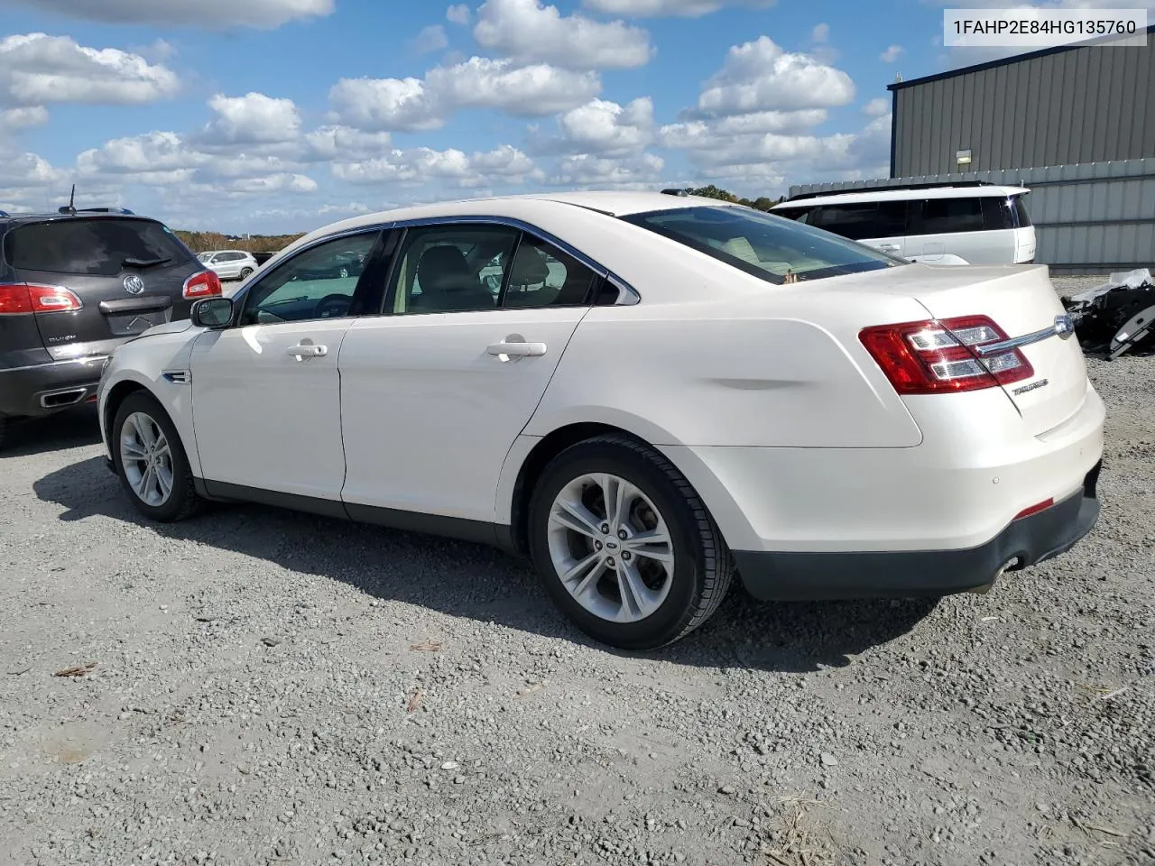 2017 Ford Taurus Sel VIN: 1FAHP2E84HG135760 Lot: 75496784