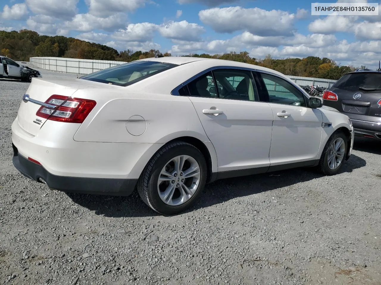 2017 Ford Taurus Sel VIN: 1FAHP2E84HG135760 Lot: 75496784