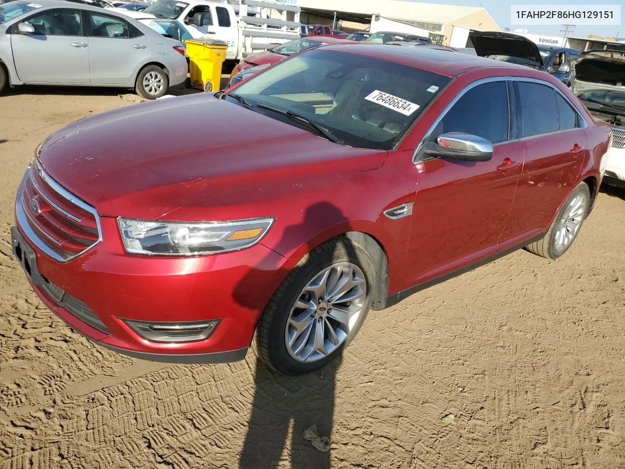 2017 Ford Taurus Limited VIN: 1FAHP2F86HG129151 Lot: 76486634