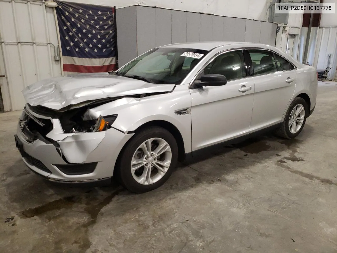 2017 Ford Taurus Se VIN: 1FAHP2D89HG137778 Lot: 79546034