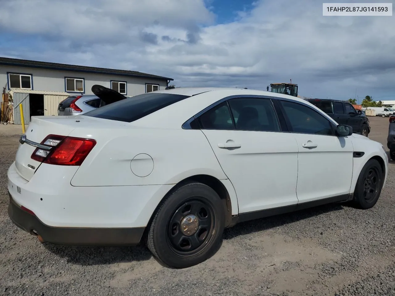 2018 Ford Taurus Police Interceptor VIN: 1FAHP2L87JG141593 Lot: 68151594