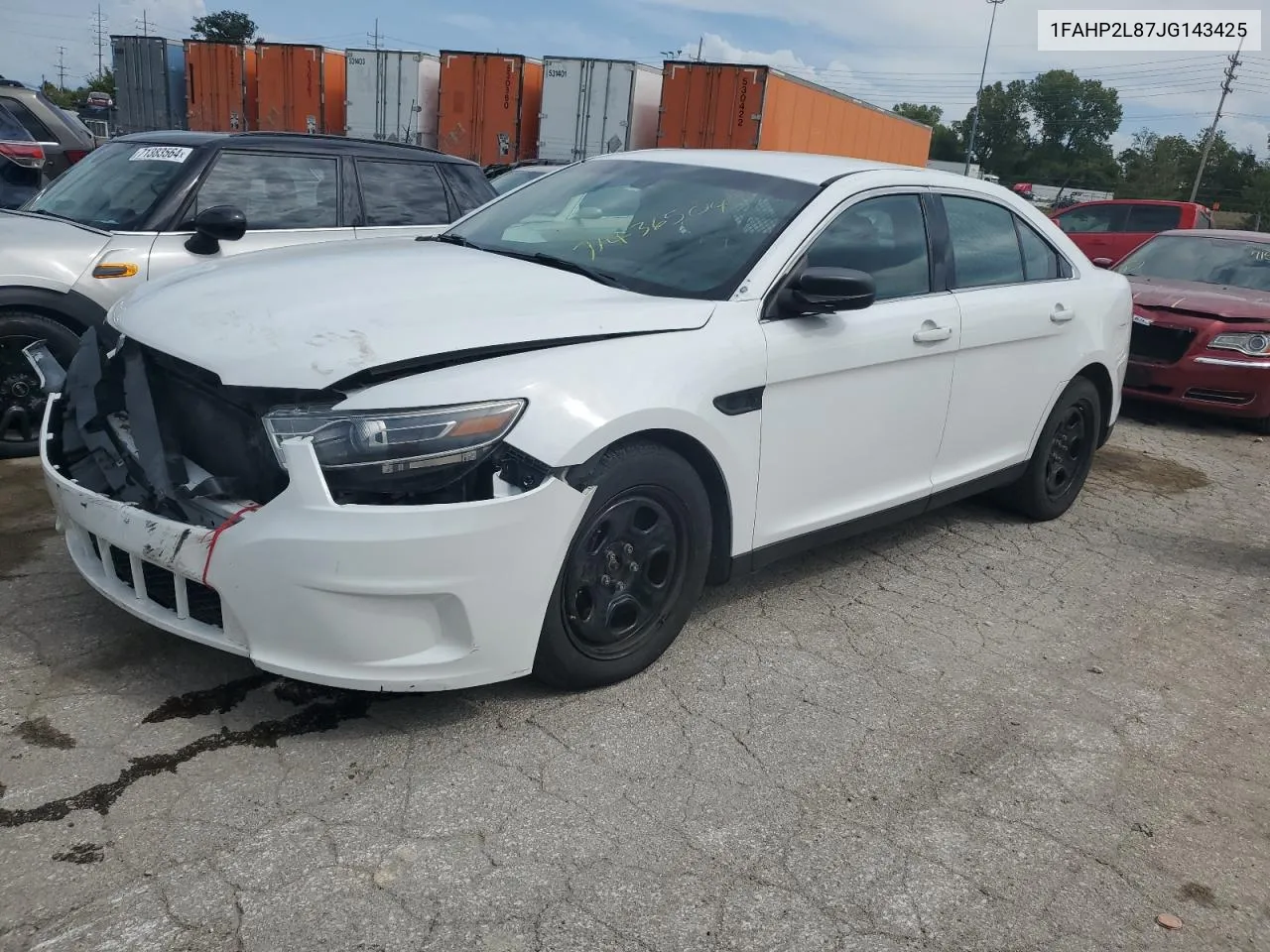 2018 Ford Taurus Police Interceptor VIN: 1FAHP2L87JG143425 Lot: 71436504