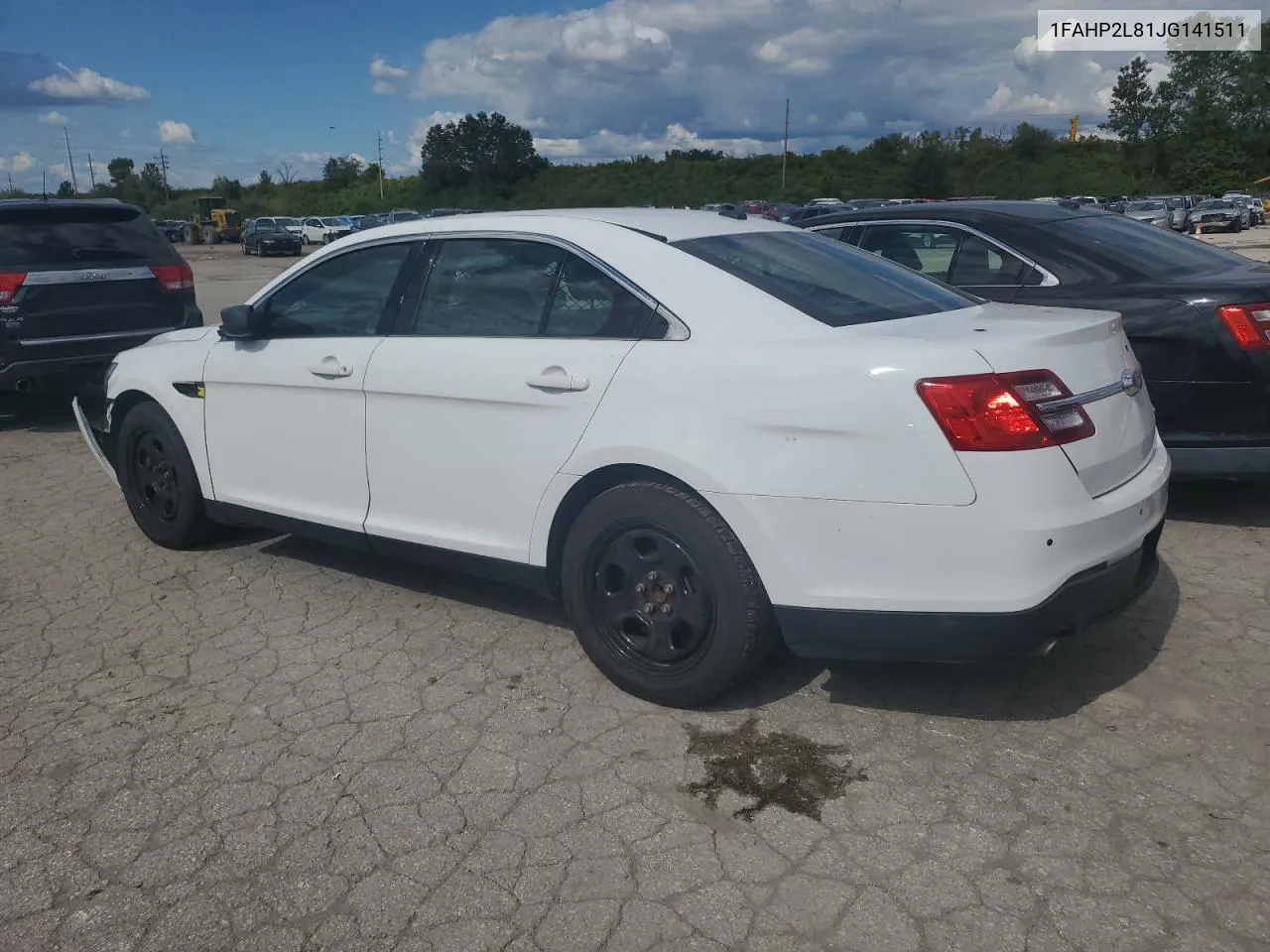 2018 Ford Taurus Police Interceptor VIN: 1FAHP2L81JG141511 Lot: 71441944