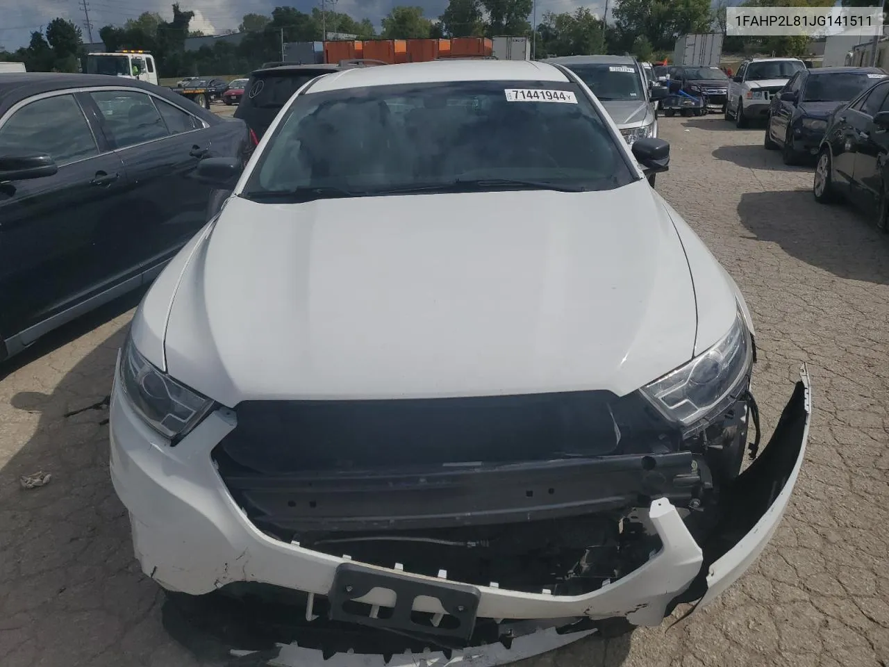 2018 Ford Taurus Police Interceptor VIN: 1FAHP2L81JG141511 Lot: 71441944