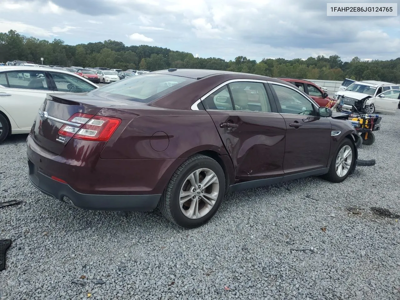 2018 Ford Taurus Sel VIN: 1FAHP2E86JG124765 Lot: 74028024