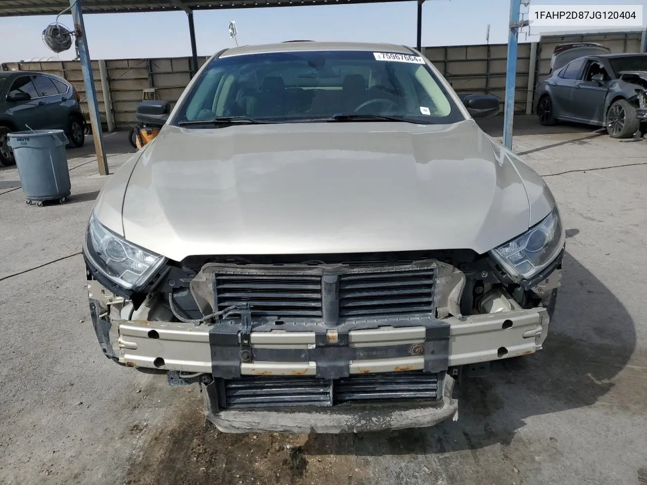 2018 Ford Taurus Se VIN: 1FAHP2D87JG120404 Lot: 75967664