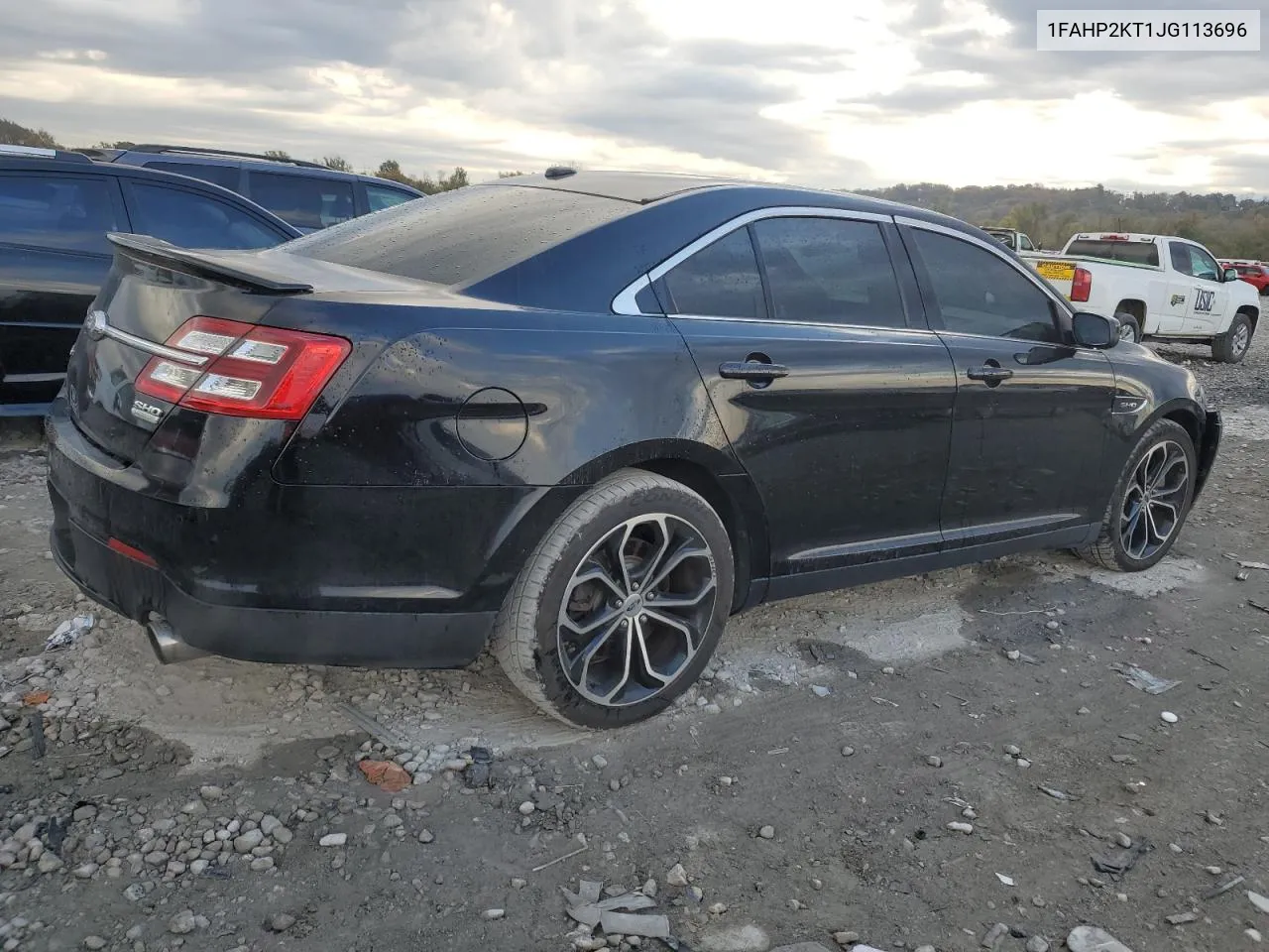 2018 Ford Taurus Sho VIN: 1FAHP2KT1JG113696 Lot: 77252554