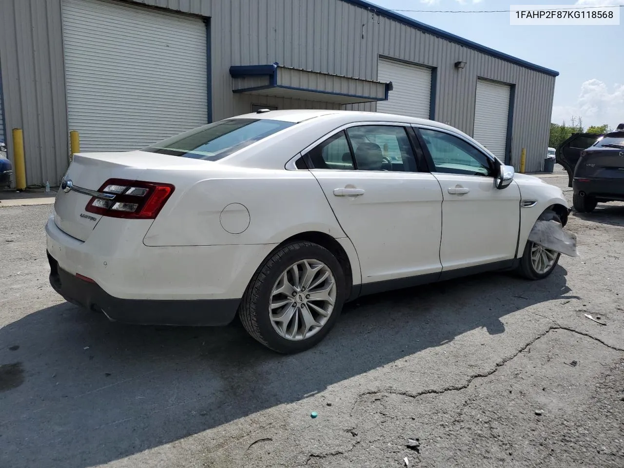 1FAHP2F87KG118568 2019 Ford Taurus Limited