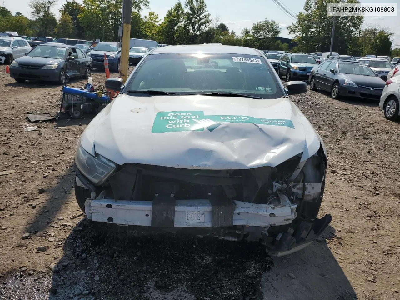 1FAHP2MK8KG108808 2019 Ford Taurus Police Interceptor