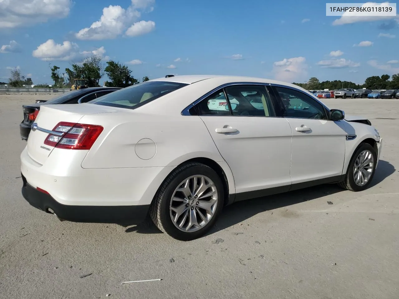 2019 Ford Taurus Limited VIN: 1FAHP2F86KG118139 Lot: 72033884