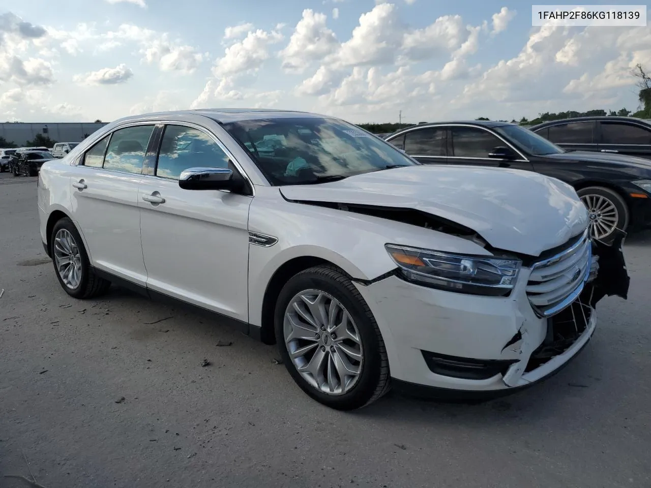 2019 Ford Taurus Limited VIN: 1FAHP2F86KG118139 Lot: 72033884