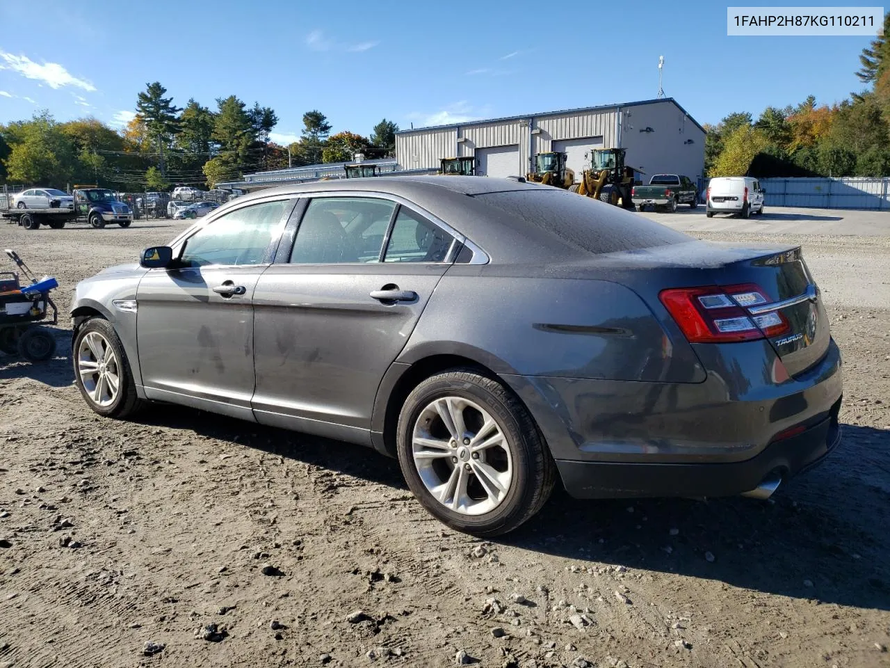 2019 Ford Taurus Sel VIN: 1FAHP2H87KG110211 Lot: 76084464