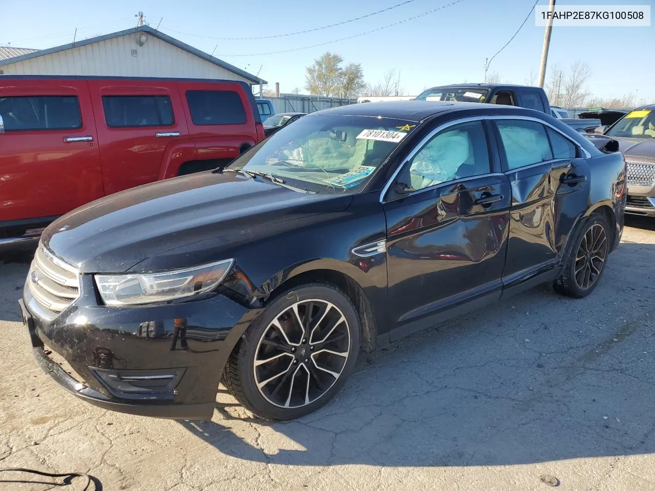 2019 Ford Taurus Sel VIN: 1FAHP2E87KG100508 Lot: 78101304