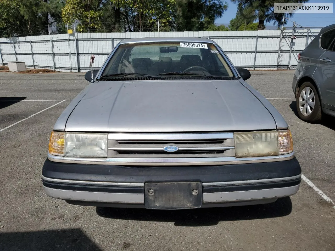 1FAPP31X0KK113919 1989 Ford Tempo Gl