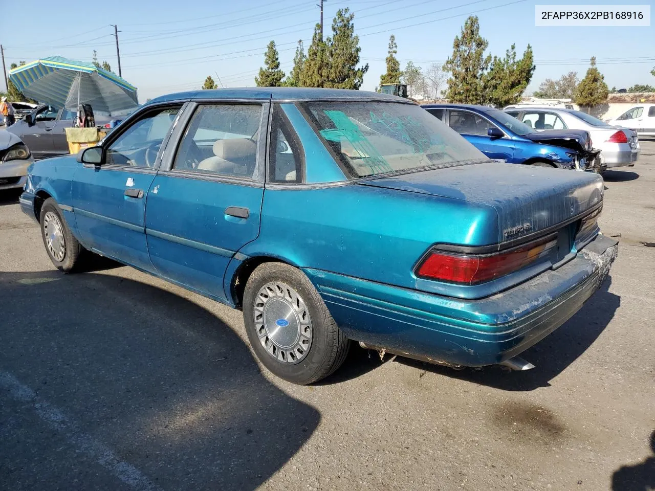 1993 Ford Tempo Gl VIN: 2FAPP36X2PB168916 Lot: 63911044