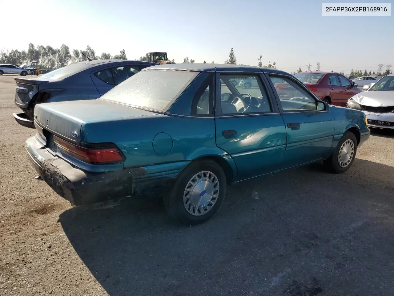 1993 Ford Tempo Gl VIN: 2FAPP36X2PB168916 Lot: 63911044