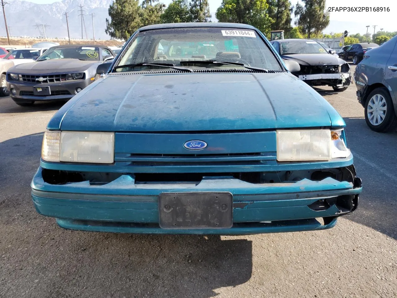 1993 Ford Tempo Gl VIN: 2FAPP36X2PB168916 Lot: 63911044