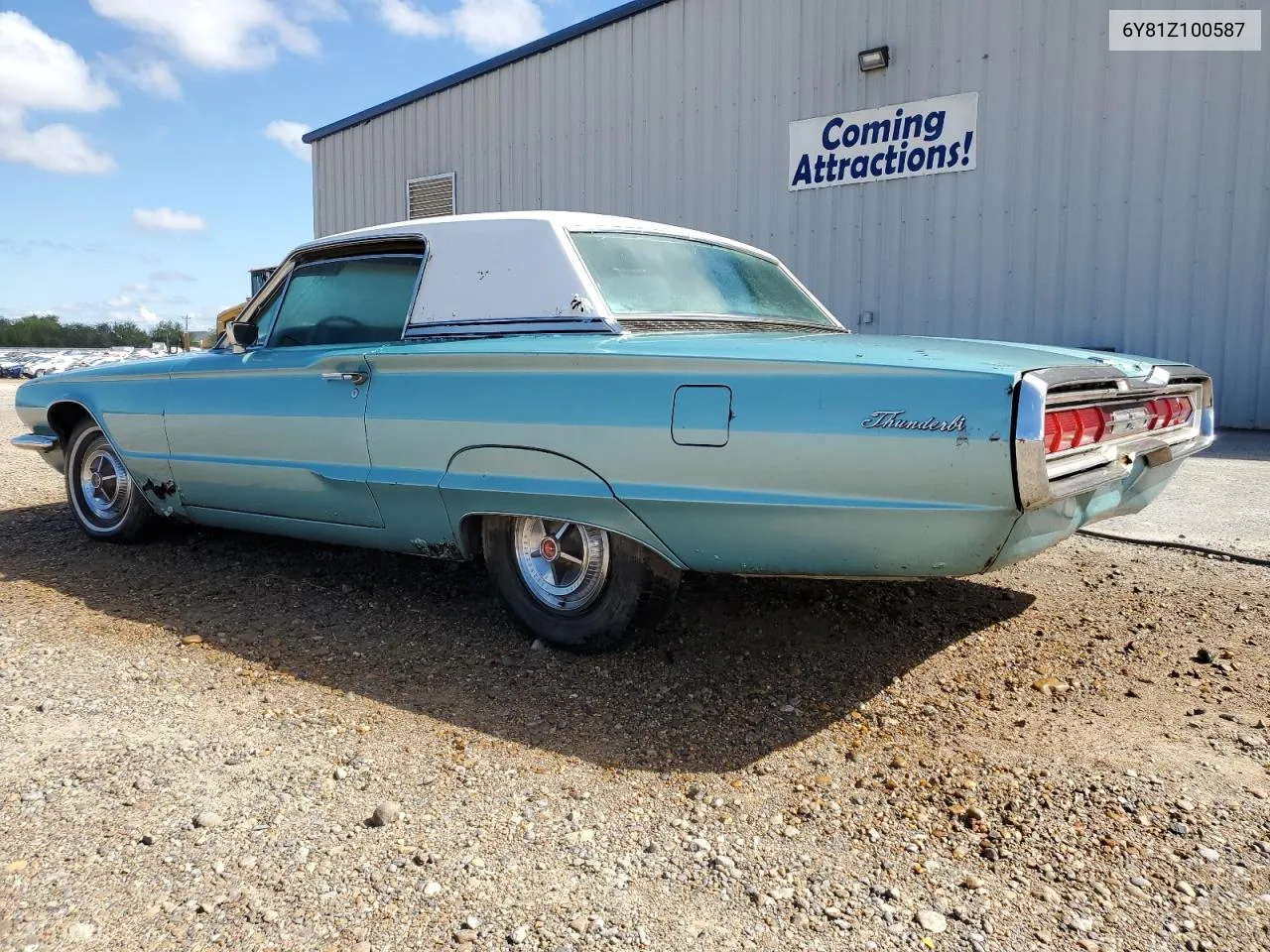 1966 Ford Thunderbir VIN: 6Y81Z100587 Lot: 76387194