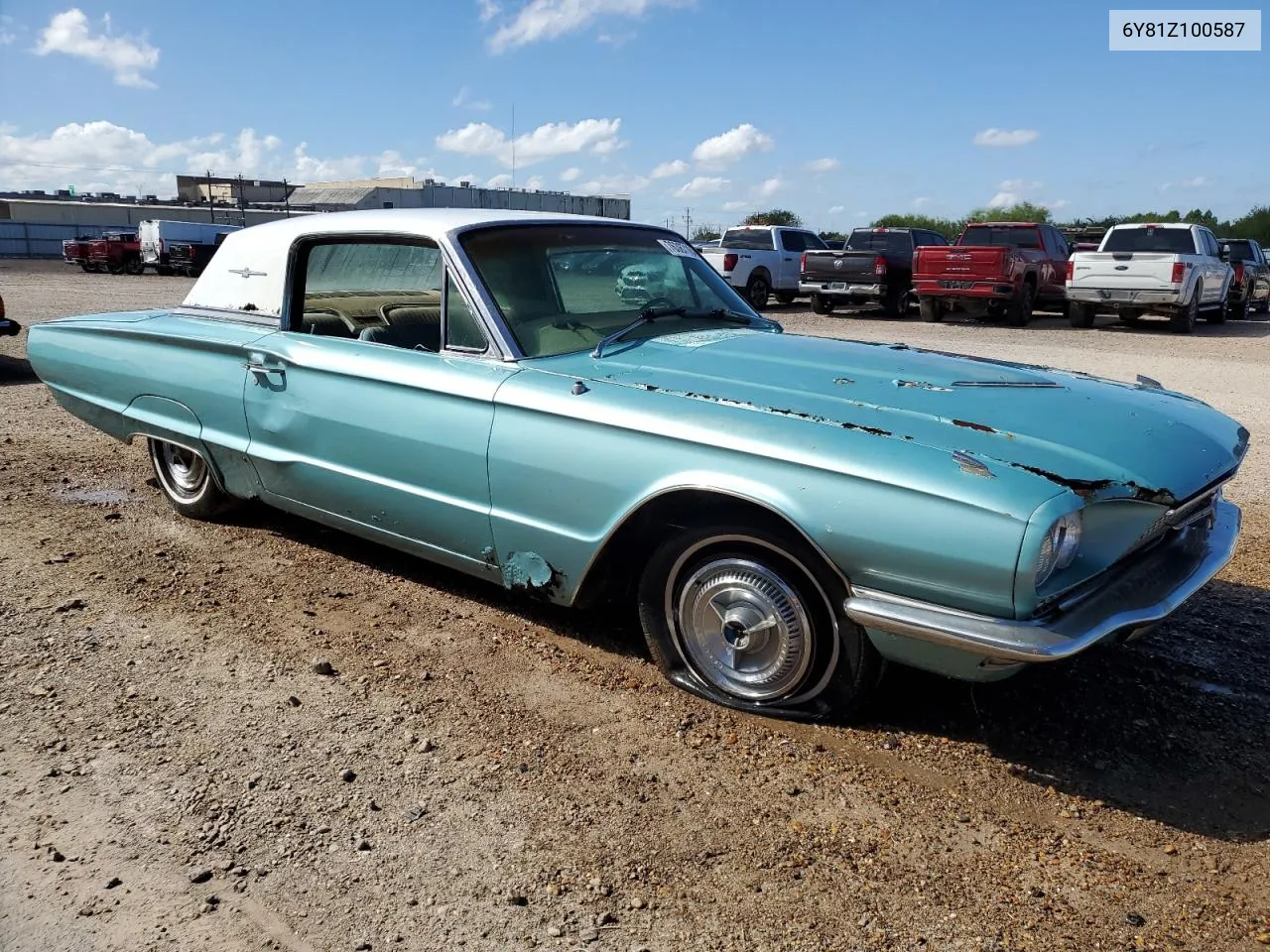 1966 Ford Thunderbir VIN: 6Y81Z100587 Lot: 76387194