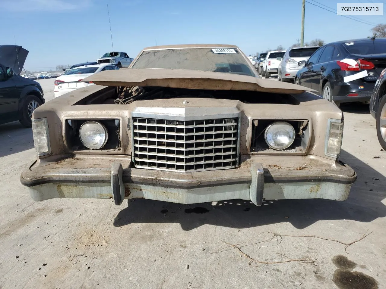 1977 Ford Thunderbir VIN: 7GB75315713 Lot: 50588904