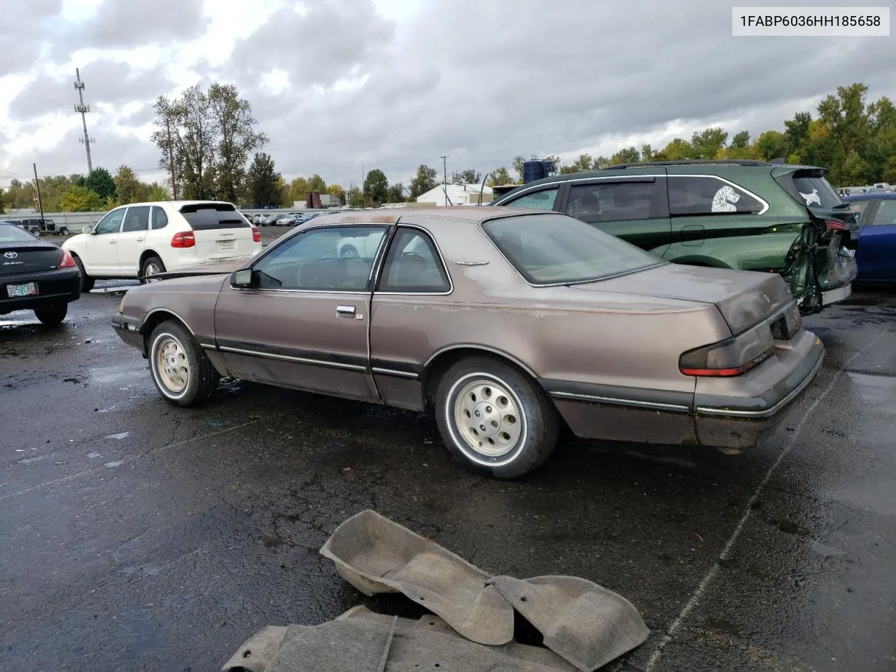 1987 Ford Thunderbird VIN: 1FABP6036HH185658 Lot: 76998984