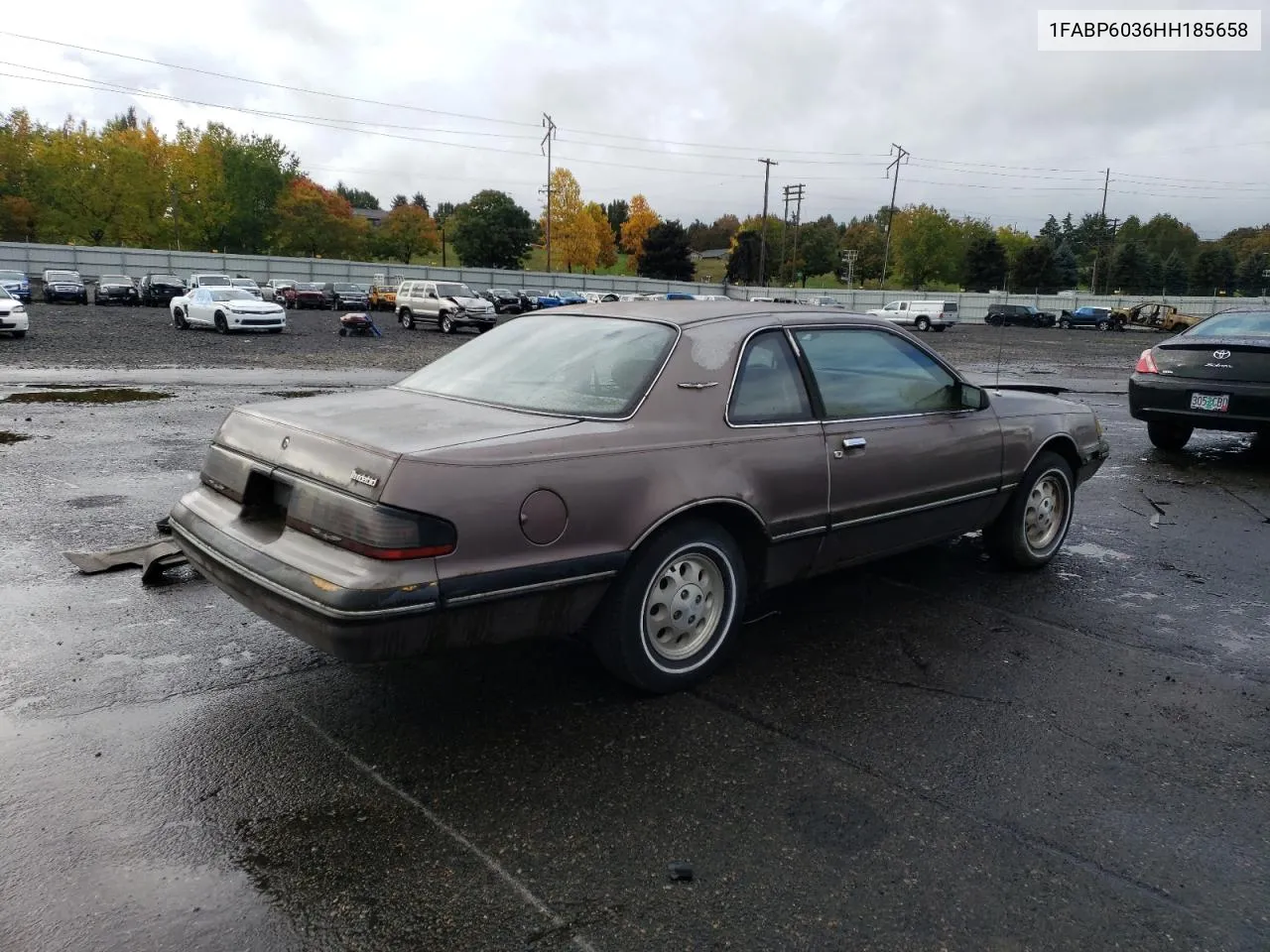 1987 Ford Thunderbird VIN: 1FABP6036HH185658 Lot: 76998984