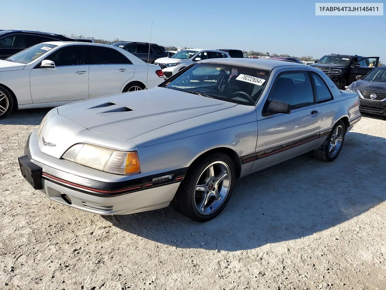 1988 Ford Thunderbird VIN: 1FABP64T3JH145411 Lot: 78222654