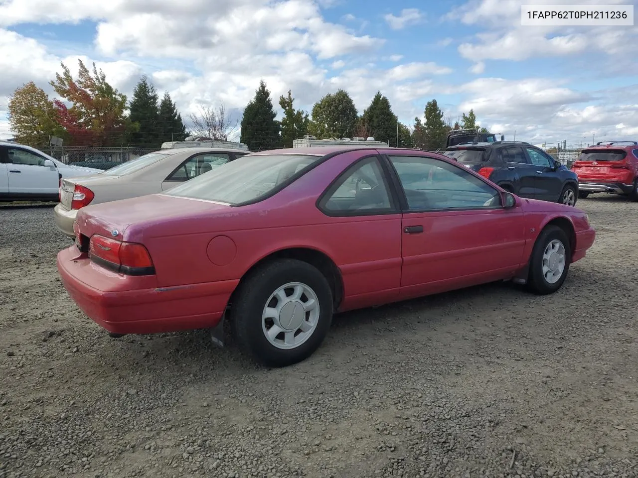 1993 Ford Thunderbird Lx VIN: 1FAPP62T0PH211236 Lot: 74795194