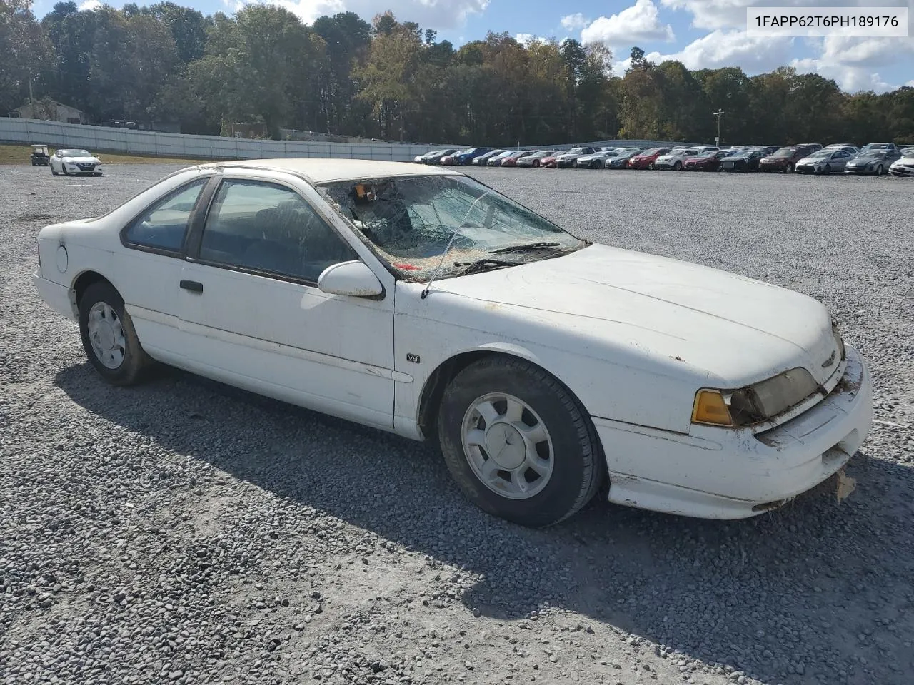 1993 Ford Thunderbird Lx VIN: 1FAPP62T6PH189176 Lot: 78146094