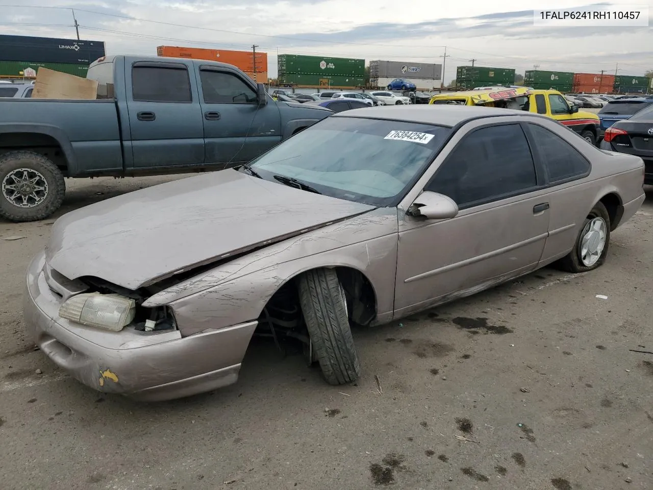 1994 Ford Thunderbird Lx VIN: 1FALP6241RH110457 Lot: 76384254