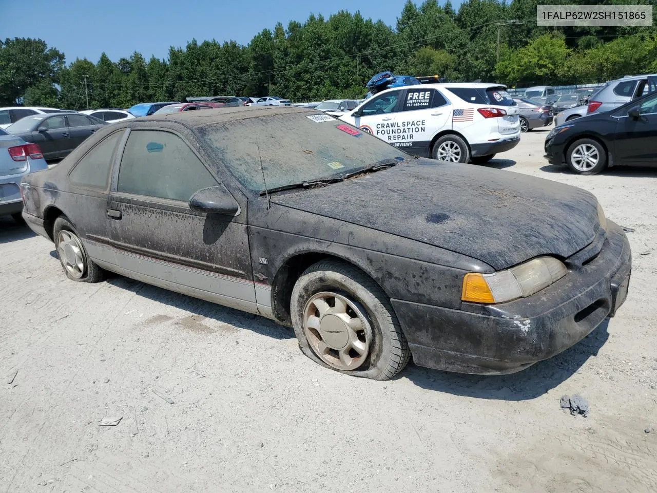 1995 Ford Thunderbird Lx VIN: 1FALP62W2SH151865 Lot: 68608984