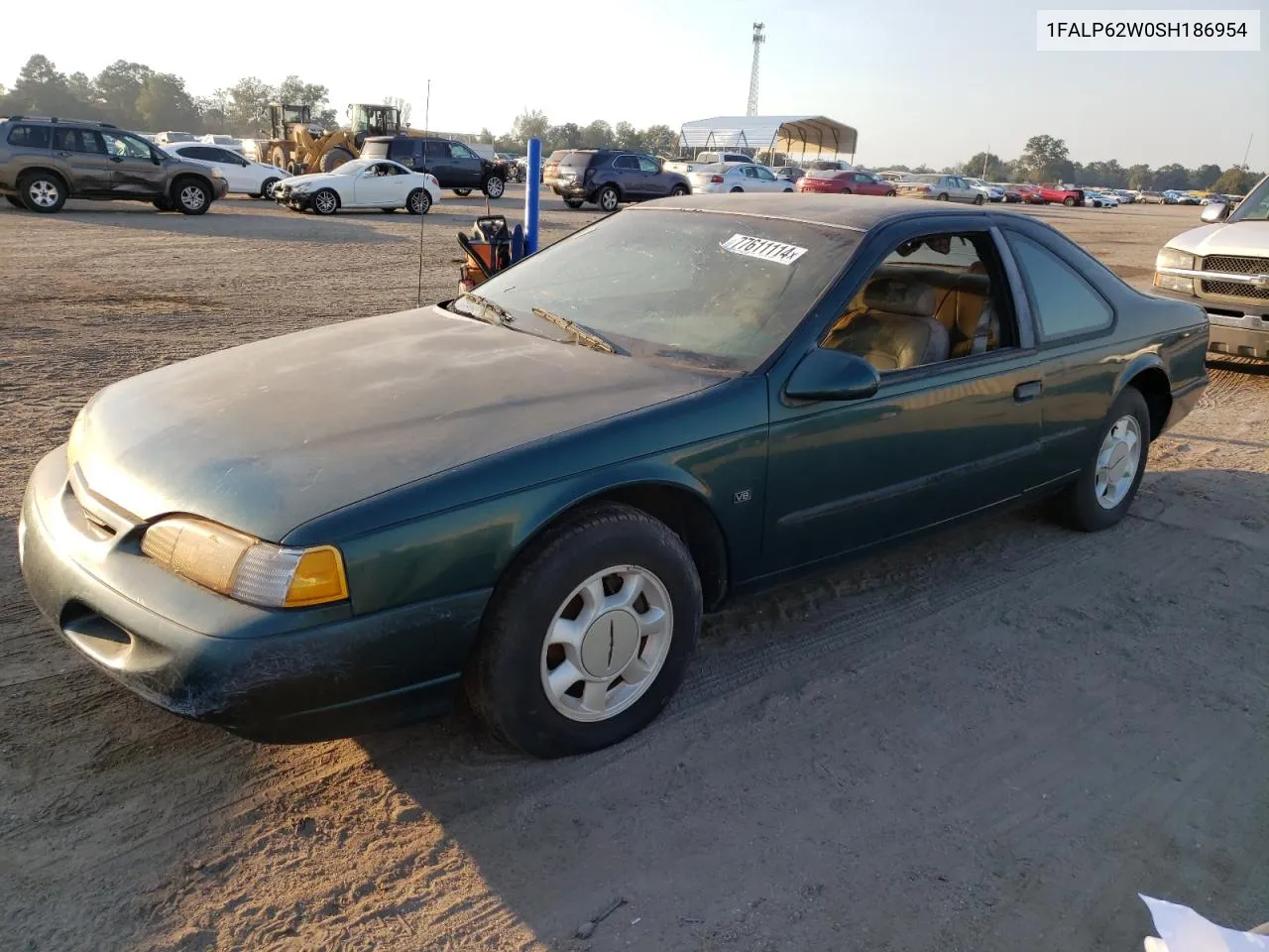 1995 Ford Thunderbird Lx VIN: 1FALP62W0SH186954 Lot: 77611114