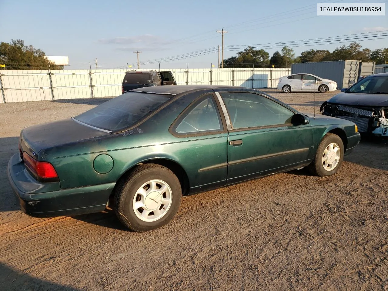 1995 Ford Thunderbird Lx VIN: 1FALP62W0SH186954 Lot: 77611114