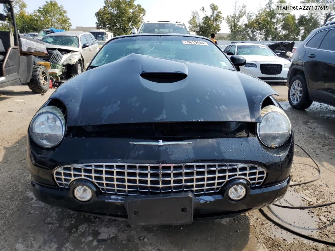 2002 Ford Thunderbird VIN: 1FAHP60A22Y107619 Lot: 69010484