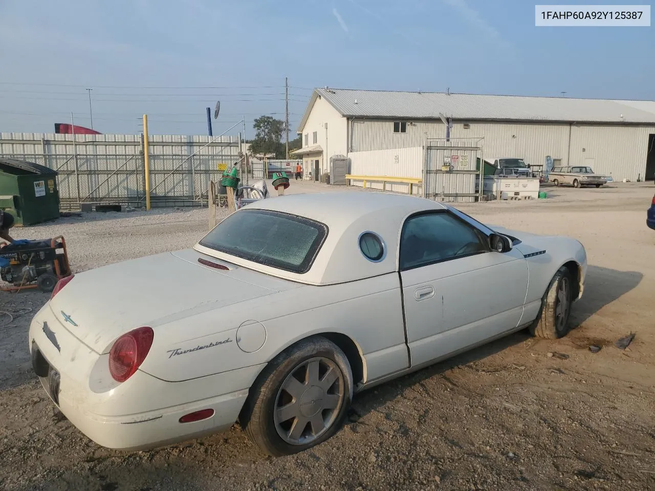 1FAHP60A92Y125387 2002 Ford Thunderbird