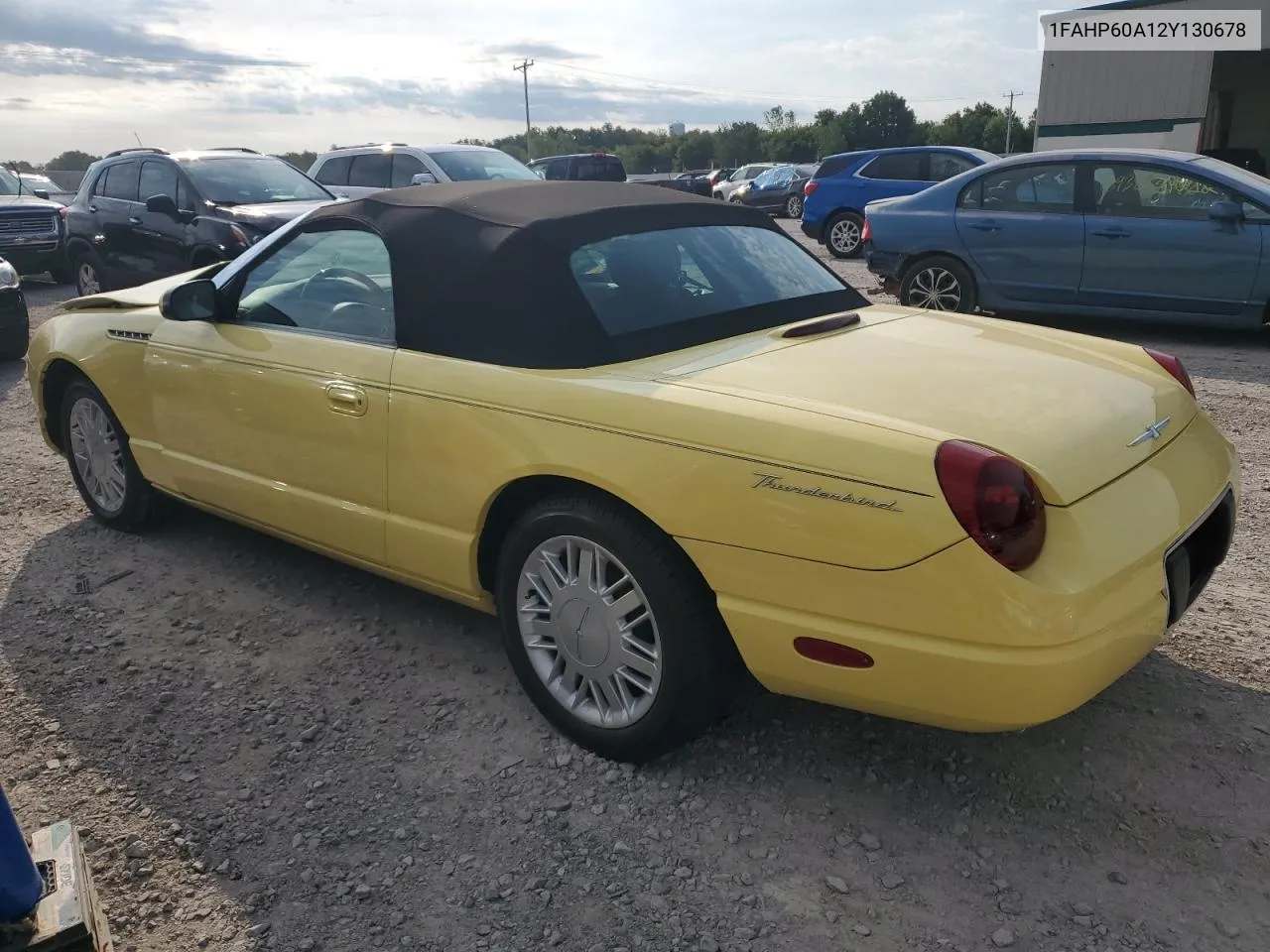 2002 Ford Thunderbird VIN: 1FAHP60A12Y130678 Lot: 69827524