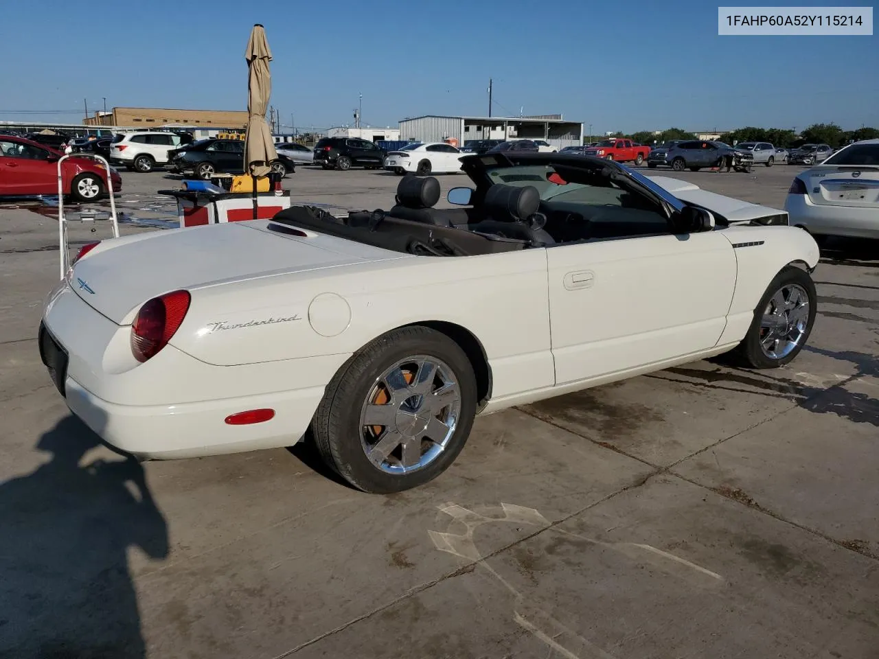 2002 Ford Thunderbird VIN: 1FAHP60A52Y115214 Lot: 70801894