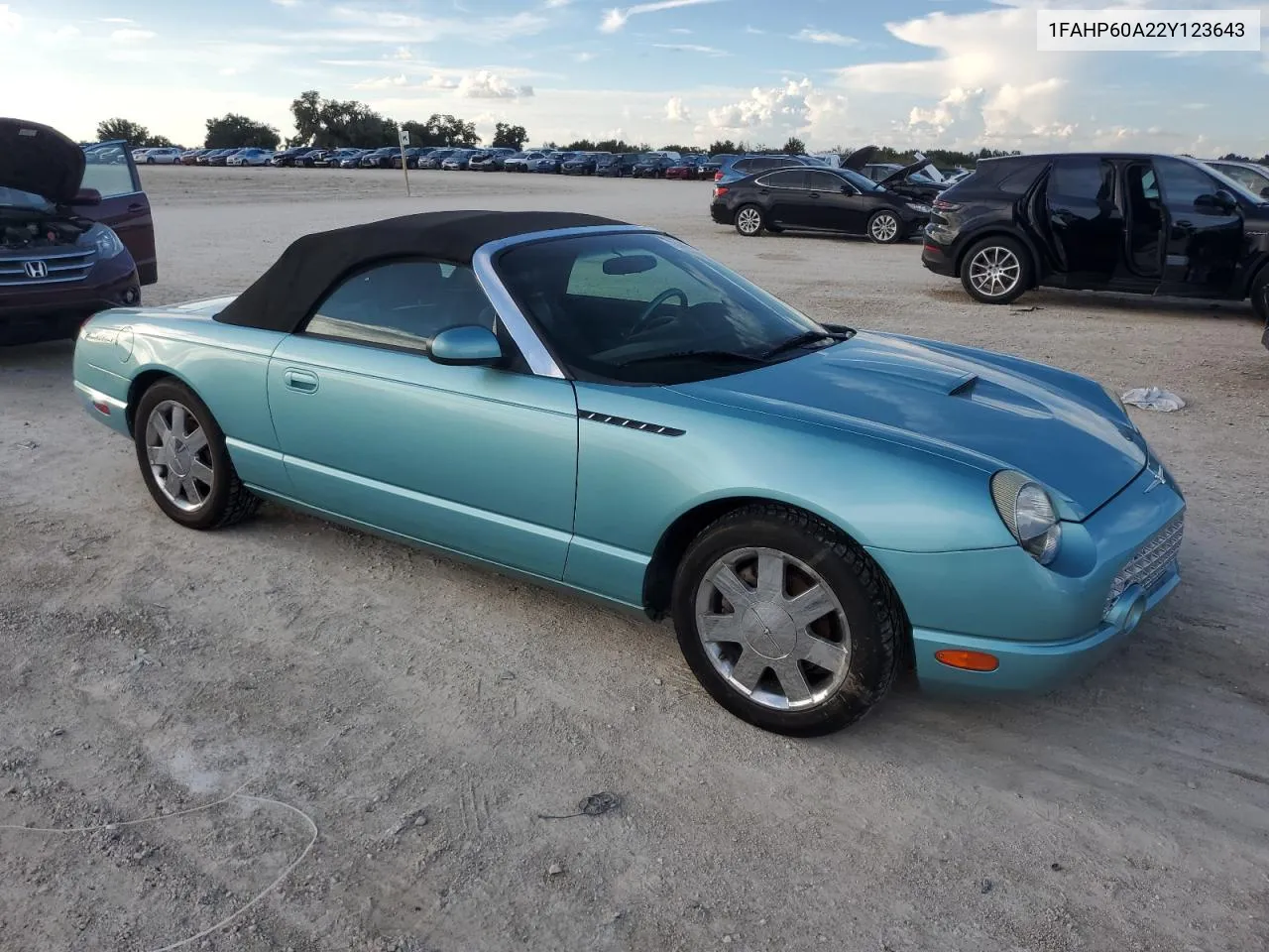 2002 Ford Thunderbird VIN: 1FAHP60A22Y123643 Lot: 73840684