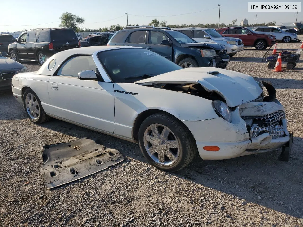 2002 Ford Thunderbird VIN: 1FAHP60A92Y109139 Lot: 74212344