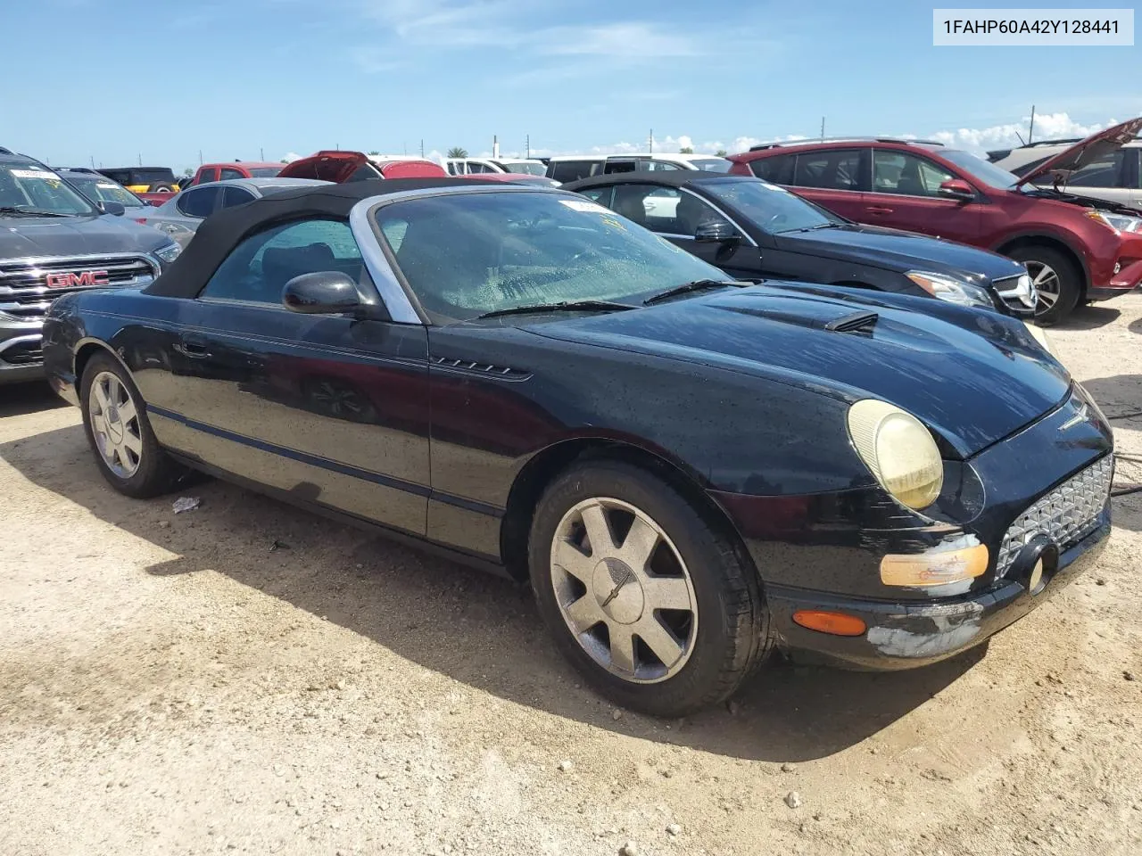 2002 Ford Thunderbird VIN: 1FAHP60A42Y128441 Lot: 74899624