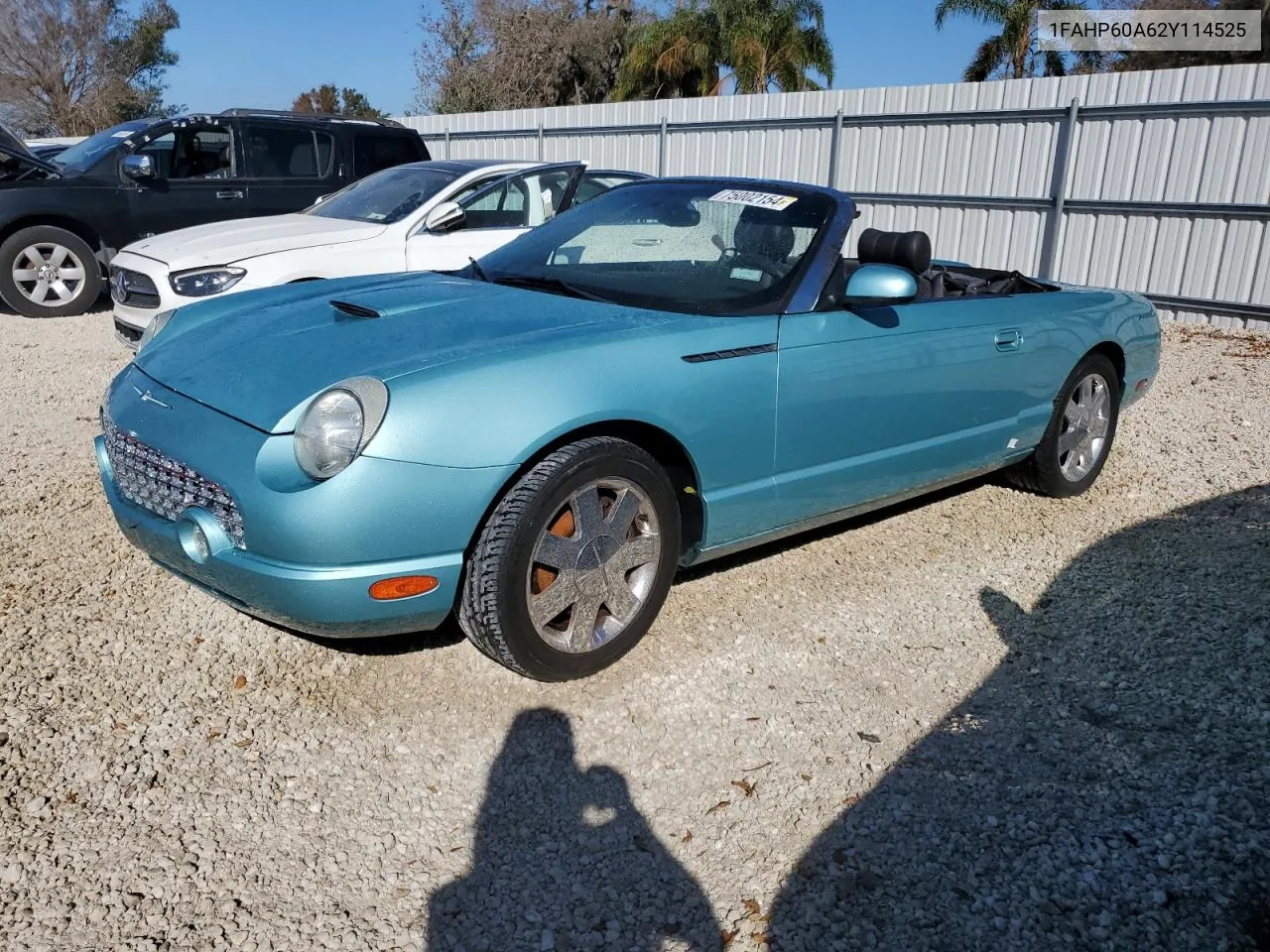 2002 Ford Thunderbird VIN: 1FAHP60A62Y114525 Lot: 75002154