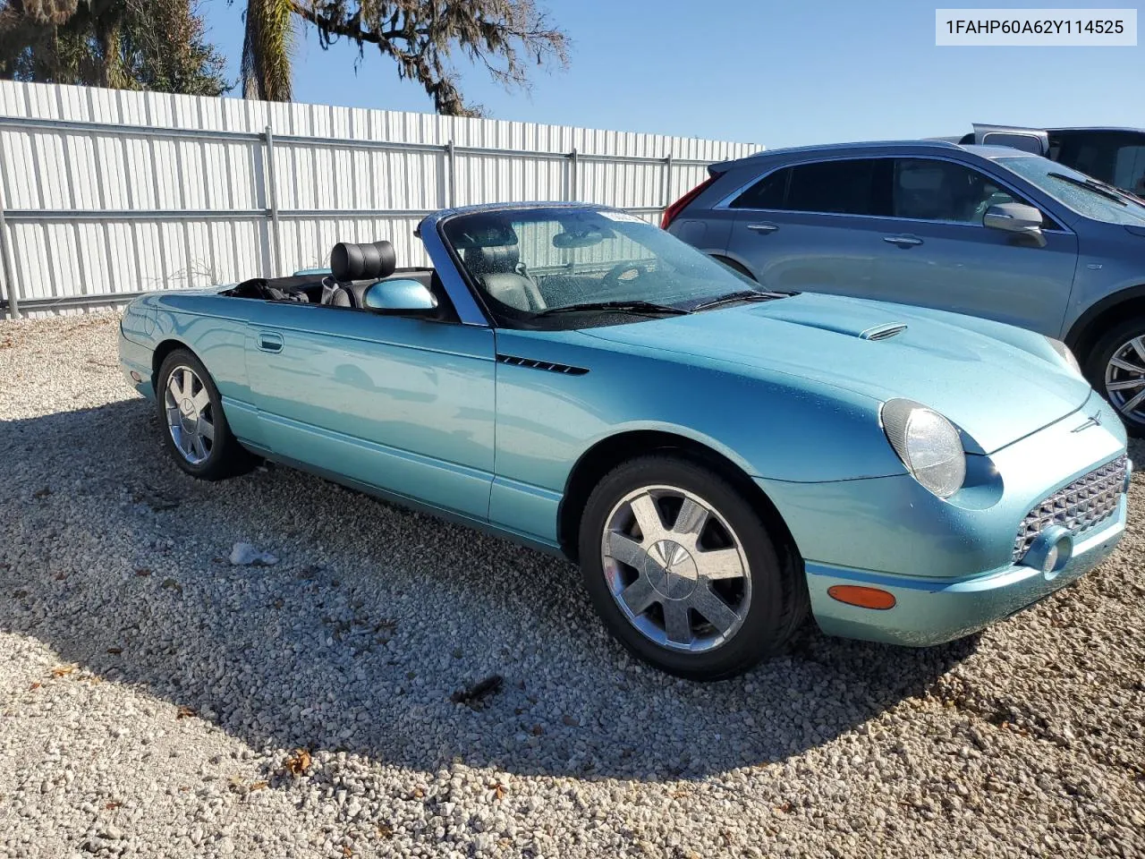 2002 Ford Thunderbird VIN: 1FAHP60A62Y114525 Lot: 75002154