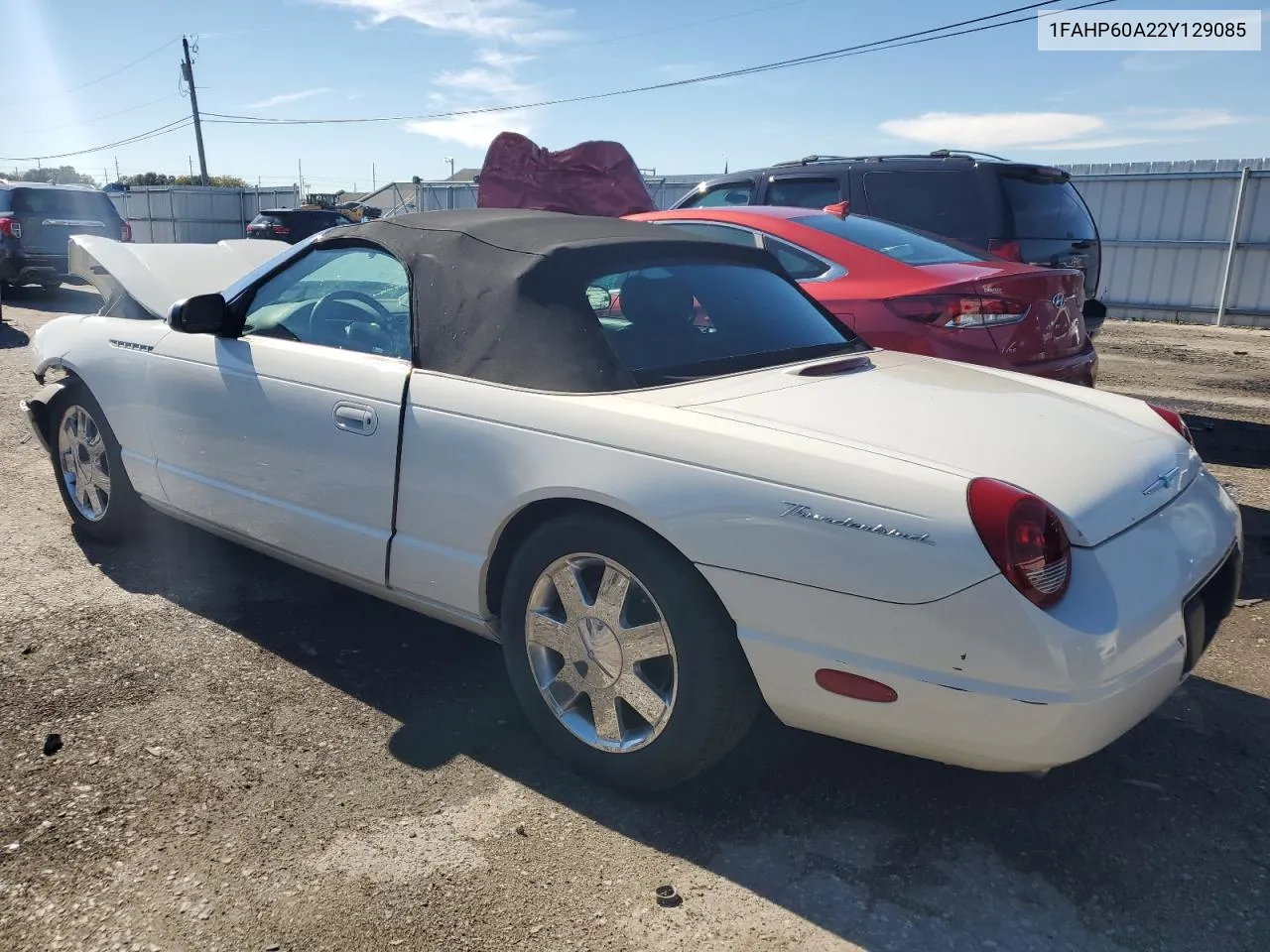 1FAHP60A22Y129085 2002 Ford Thunderbird