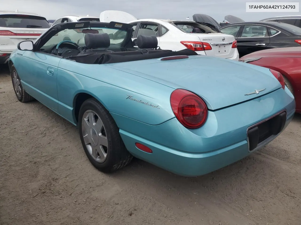 2002 Ford Thunderbird VIN: 1FAHP60A42Y124793 Lot: 76804554