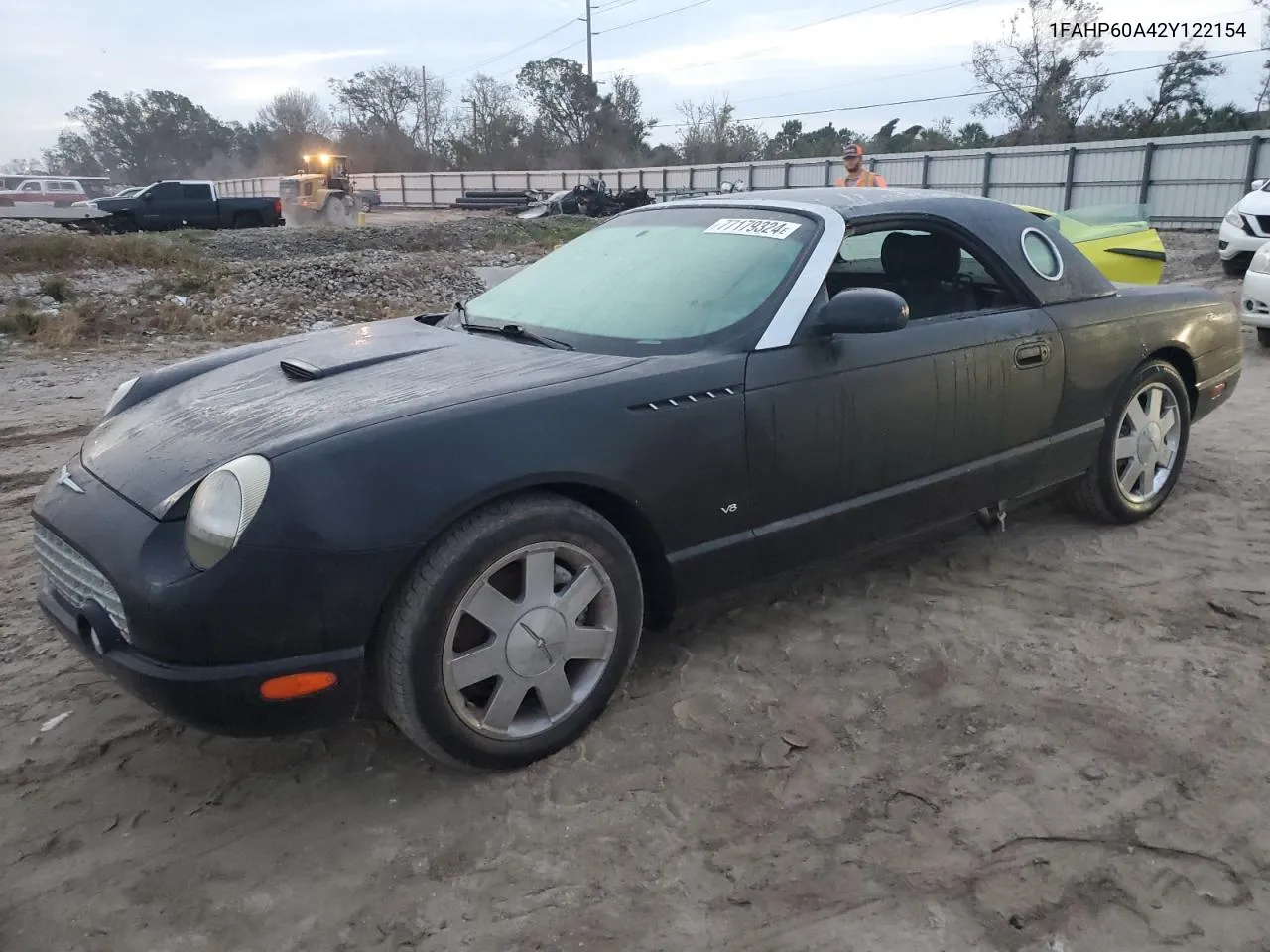 2002 Ford Thunderbird VIN: 1FAHP60A42Y122154 Lot: 77179324