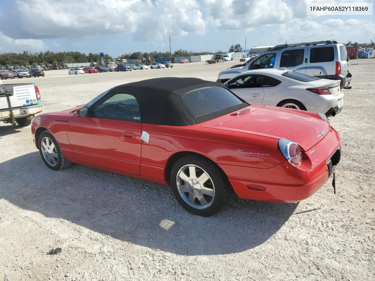 2002 Ford Thunderbird VIN: 1FAHP60A52Y118369 Lot: 78217034