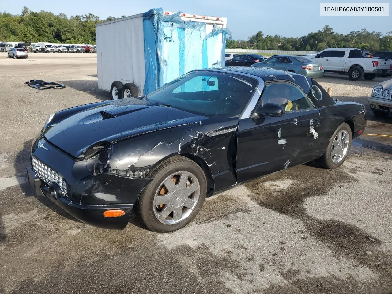 2003 Ford Thunderbird VIN: 1FAHP60A83Y100501 Lot: 72693584