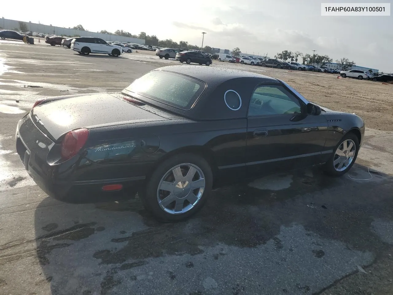 2003 Ford Thunderbird VIN: 1FAHP60A83Y100501 Lot: 72693584