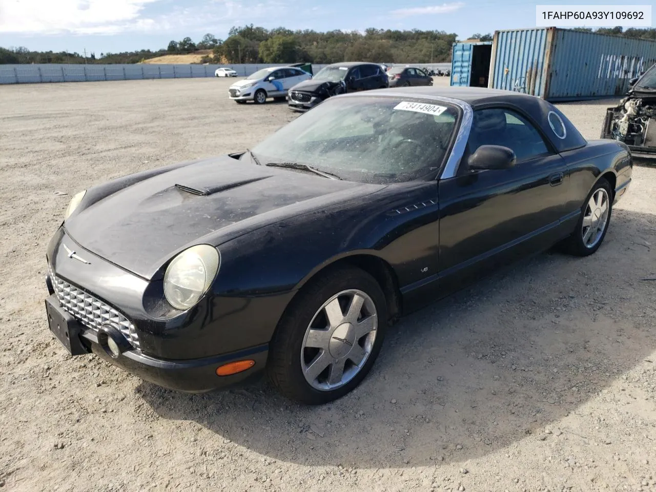 2003 Ford Thunderbird VIN: 1FAHP60A93Y109692 Lot: 73414904